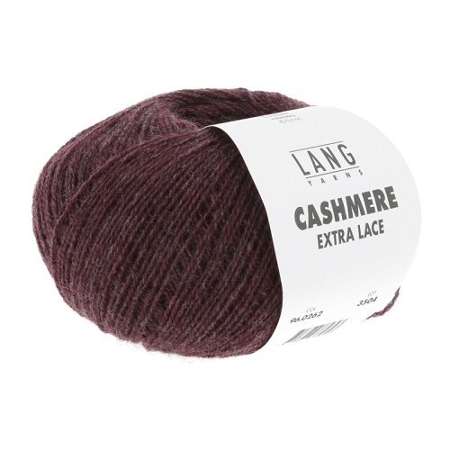 Cashmere Extra Lace fv. 262 Wine Red Melange